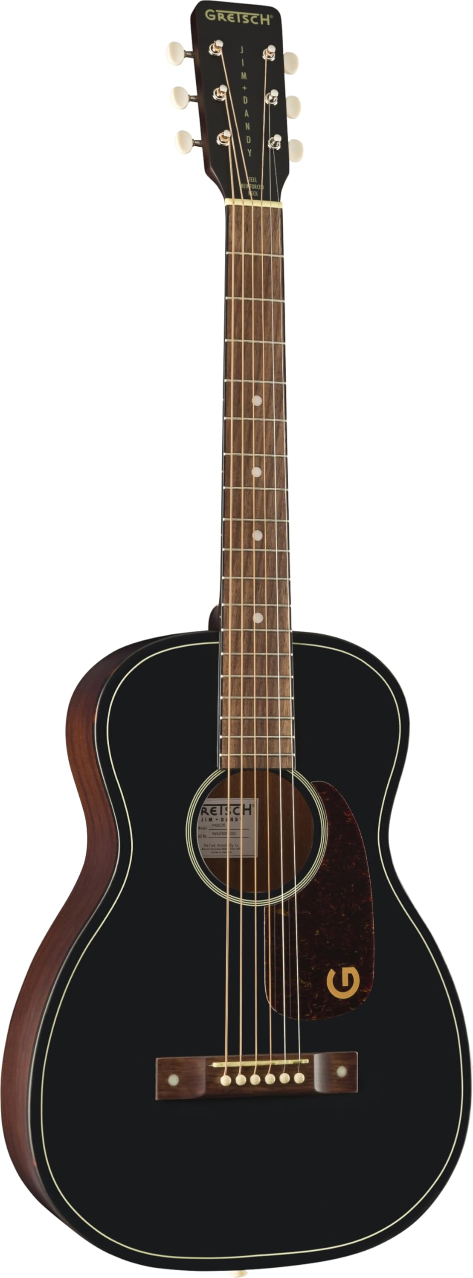 Gretsch Jim Dandy Deltoluxe Parlor Acoustic Guitar, Walnut