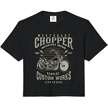 West Coast Chopper Motorcycle T-Shirt Comfort Colors Crop Top