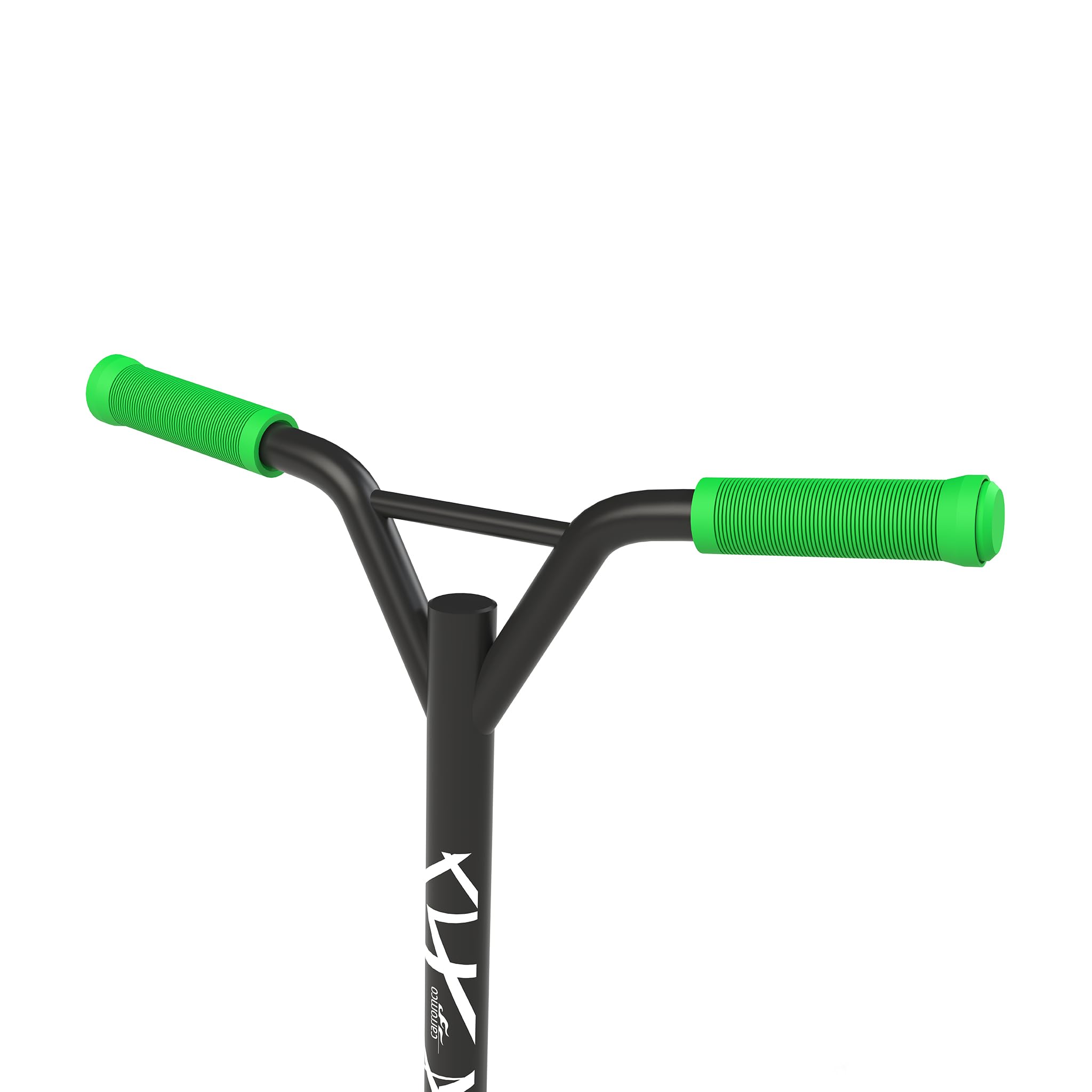 Carromco Scooter Action Rider 100, skuter, skuter wyczynowy, z systemem łożysk kulkowych HIC w wieńcu kierownicy, skuter kickcooter zielono-czarny