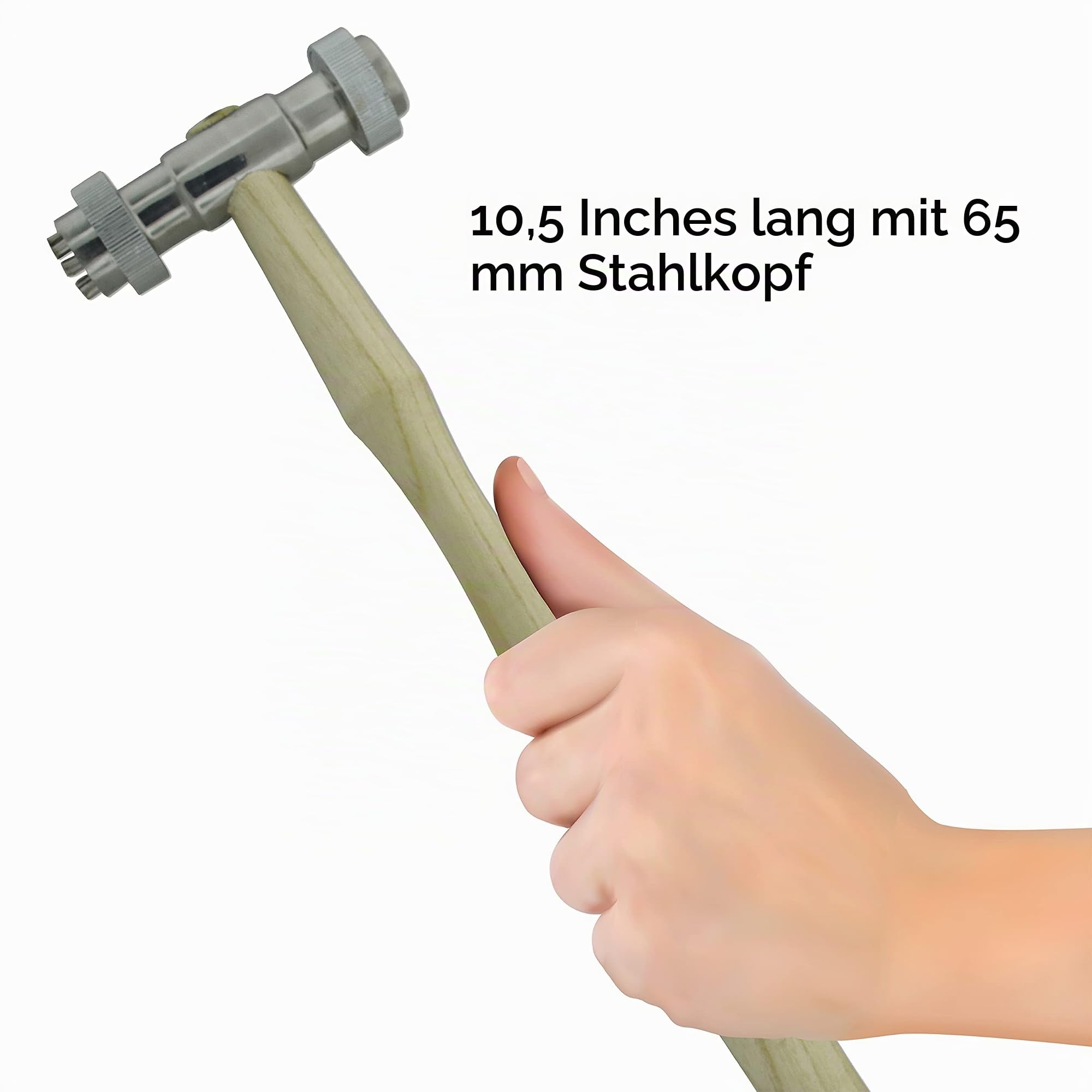 Beadsmith Texturhammer mit austauschbarem Kopf, 13 Stück, 26,7 cm, 26,7 cm.