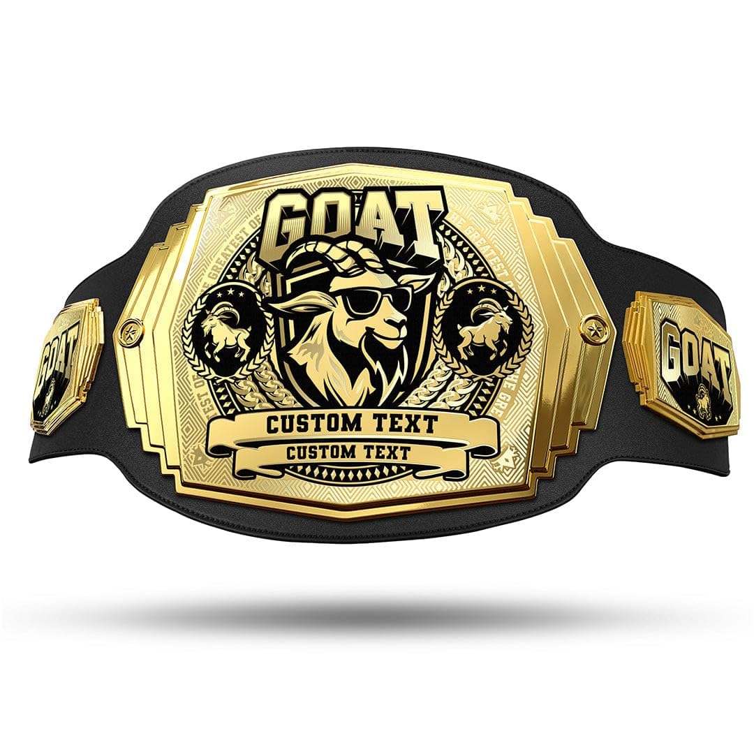TrophySmack GOAT 6lb Custom Championship Belt (Greatest of All Time)