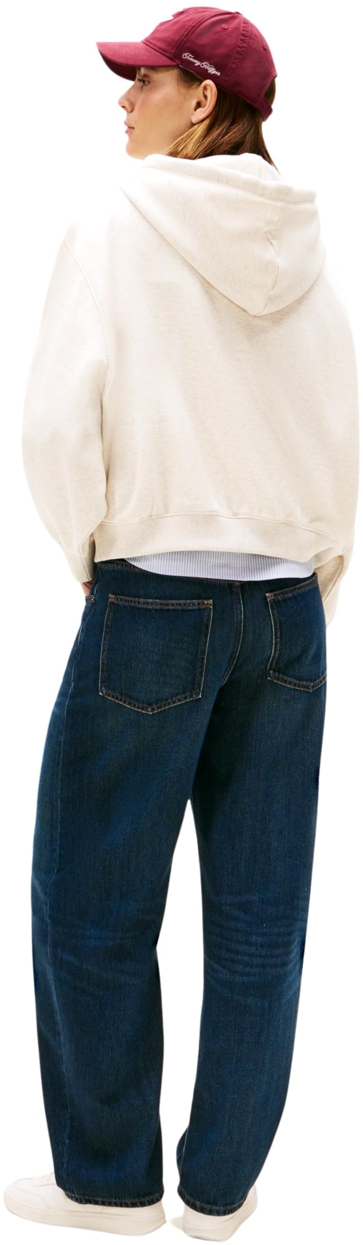 Tommy Hilfiger Sudadera Mujer Classic Script Fleece con Capucha