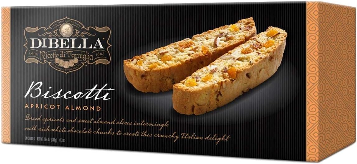 DiBella Artisan Style Italian Biscotti Cookies (Apricot Almond)