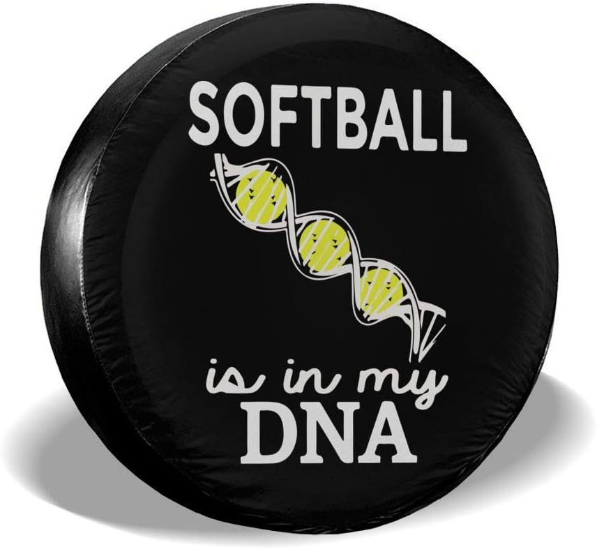 Bosb00 Softball is in My DNA1 Spare Wheel Tire Cover for