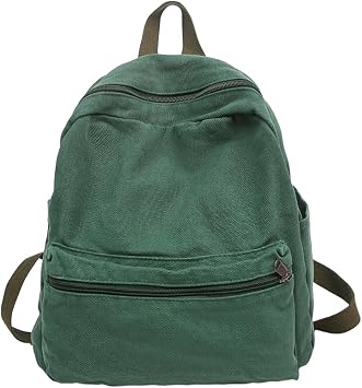 MaxxCloud Mini Canvas Backpack for Men Women- Lightweight Laptop Daypack,Cute Small Rucksack,Vintage Work Travel Backpack