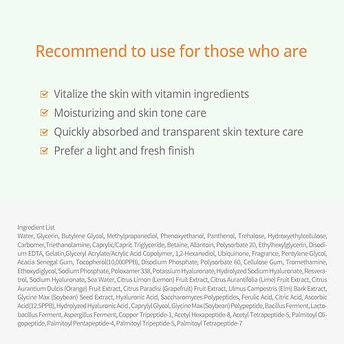 Miniatura 7 de JMsolution Glory Aqua Tocoferol Vitamina C Mascarilla Facial -Ácidos hialurónicos-Vitamina C, E -Humedad Hidratante elasticidad cuidado vitalidad de