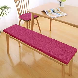 Banco de jardín al aire libre para jardín, patio, balcón, muebles suaves y cómodos, 150 x 35 x 5 cm, color lila rosa, 100 x 45 x 5 dimensiones