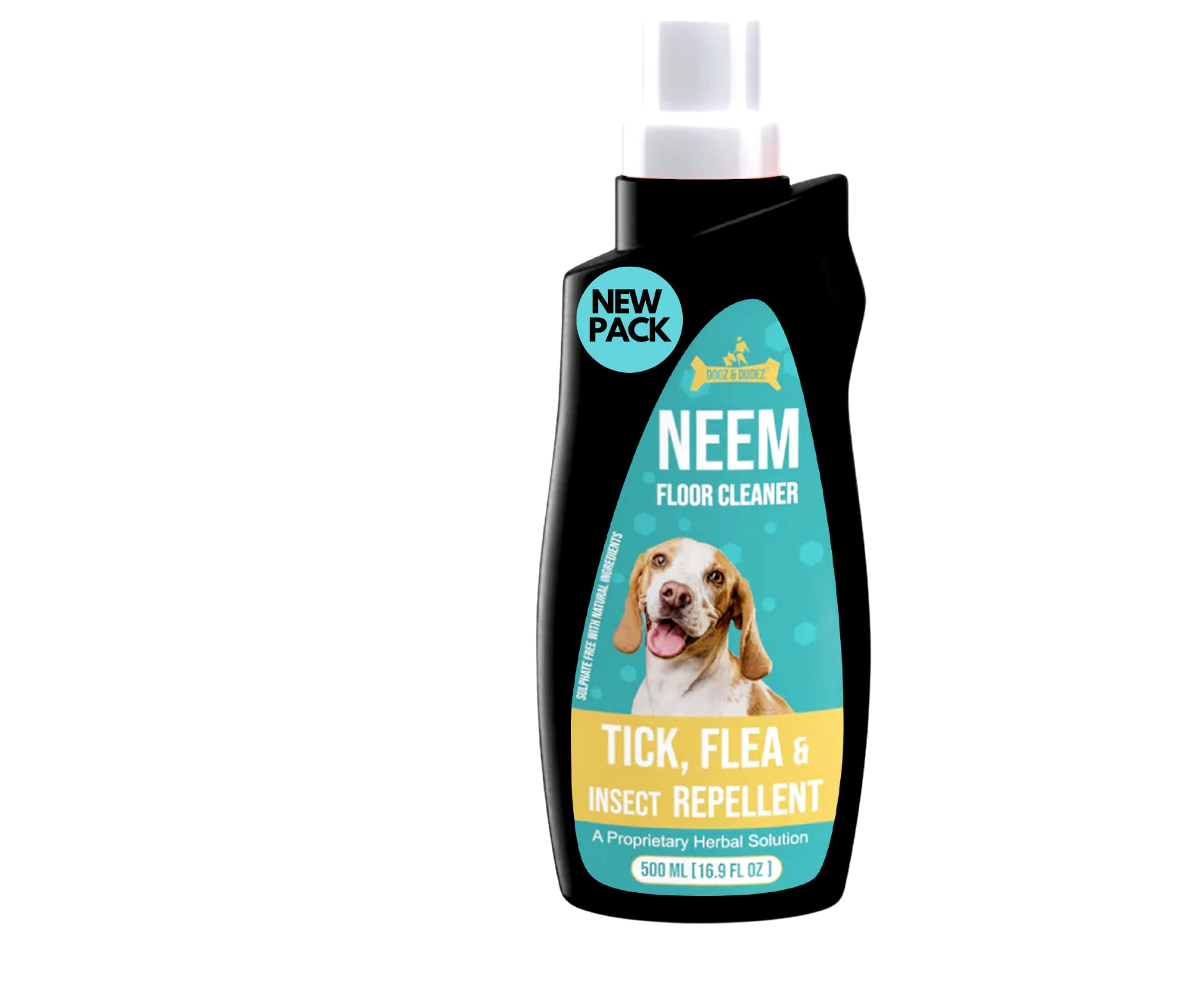 Dogz & Dudez Tick and Flea Repellent (Concentrate) - Pet Floor Cleaner for Home/Kennal wash | Neem Herbal Insect Cleanser Freshener Liquid - 500 ml - (with Water Mixed Makes 62.6 litres) (B085PPKHZB) Amazon Price History, Amazon Price Tracker
