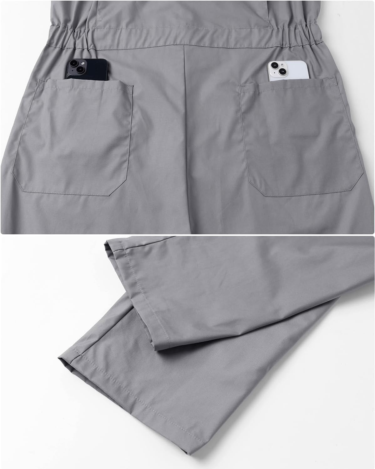 Mens Short Sleeve Coveralls Work Mechanics Jumpsuit Summer Overall Work Suit Breathable Crawl Suit Coverall - Image 6