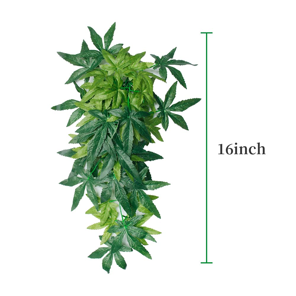 40cm/16in Plantes d'aquarium Végétaux Faux Plastique Artificiel Plantes d'herbe d'eau pour Fish Tank Aquarium Décor Plantes suspendues artificielles