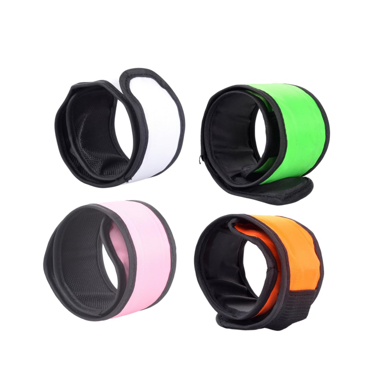 BESPORTBLE 12 Piezas Brazalete Led Bofetada Brazalete Reflectante De Seguridad Brazaletes Iluminados Banda De Tobillo Led Correa De Pulsera Muñequeras Abrigo De La Muñeca Bicicleta Reflexivo