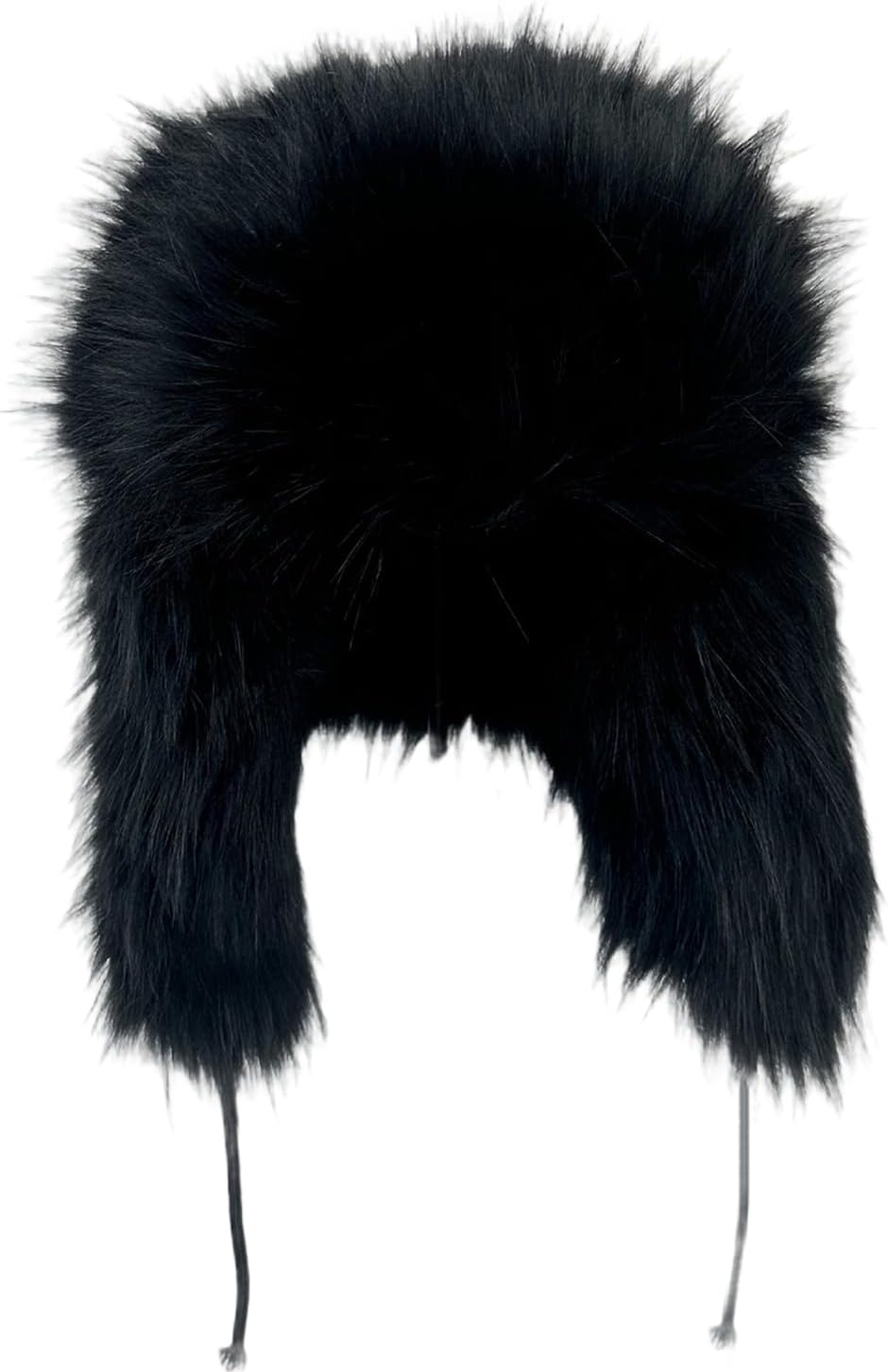 Lisa Colly Women's Russian Faux Fur Hat Winter Fluffy Trapper Hat Thicken Fuzzy Cap