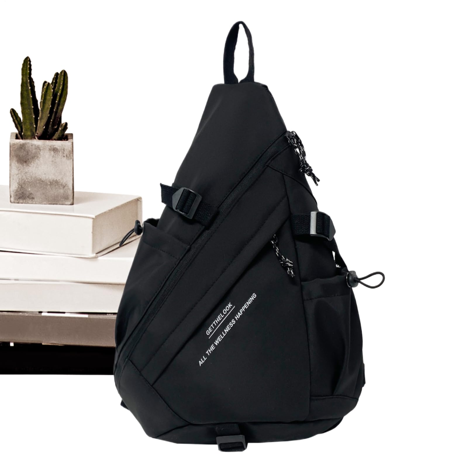 Sling Bag for Women, Casual Pack for Students, Stylish Sports Chest, Trendy Everyday Companion, Large Capacity Sling Daypack for Camping Hiking Fitness Use 14.17x5.51x18.9in