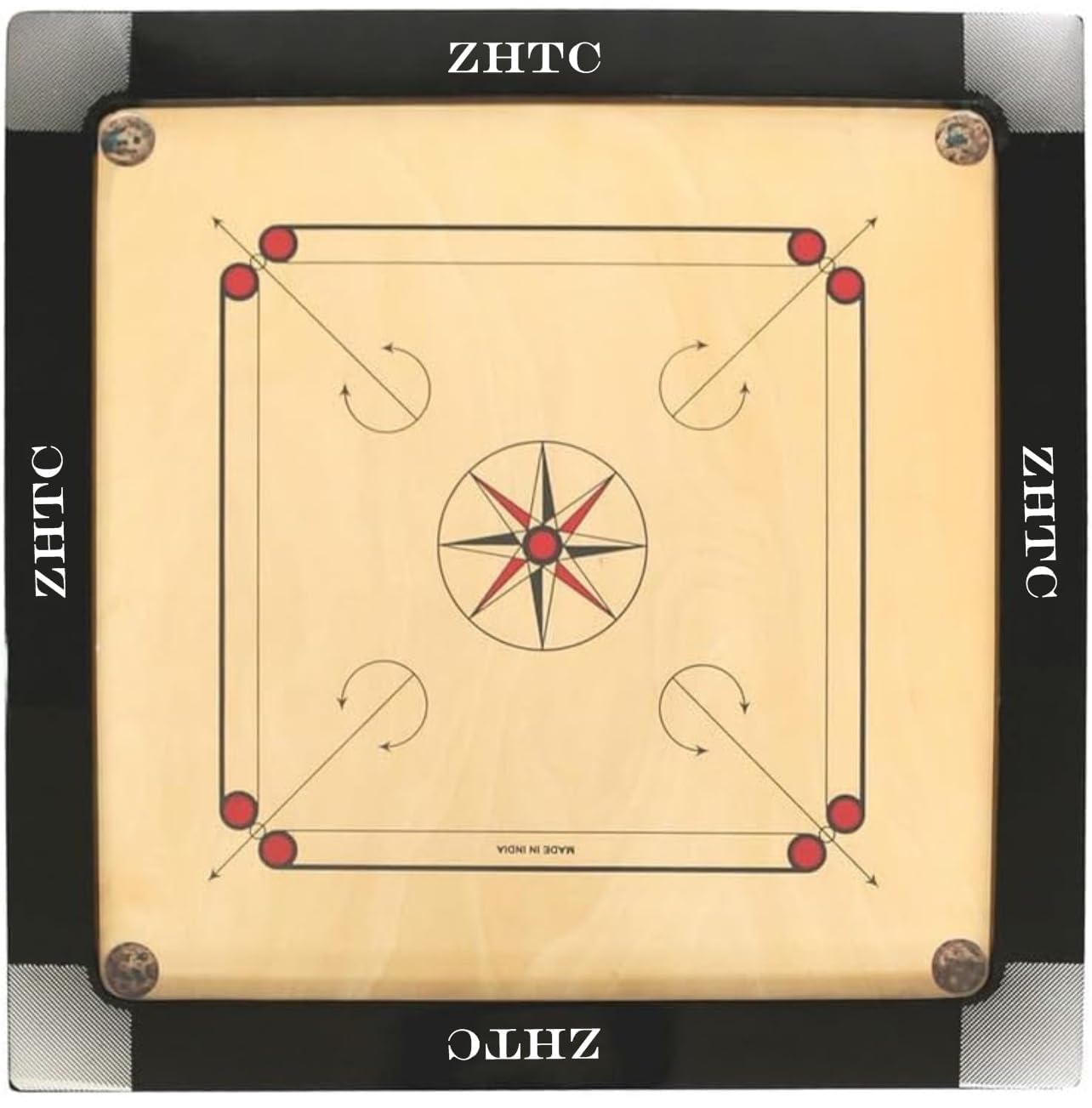 ZHTC Pro Wooden Carrom Board 32 Inches (Full Size) in Pakky Ply (X-Large) (B0CMMK67X4) Amazon Price History, Amazon Price Tracker