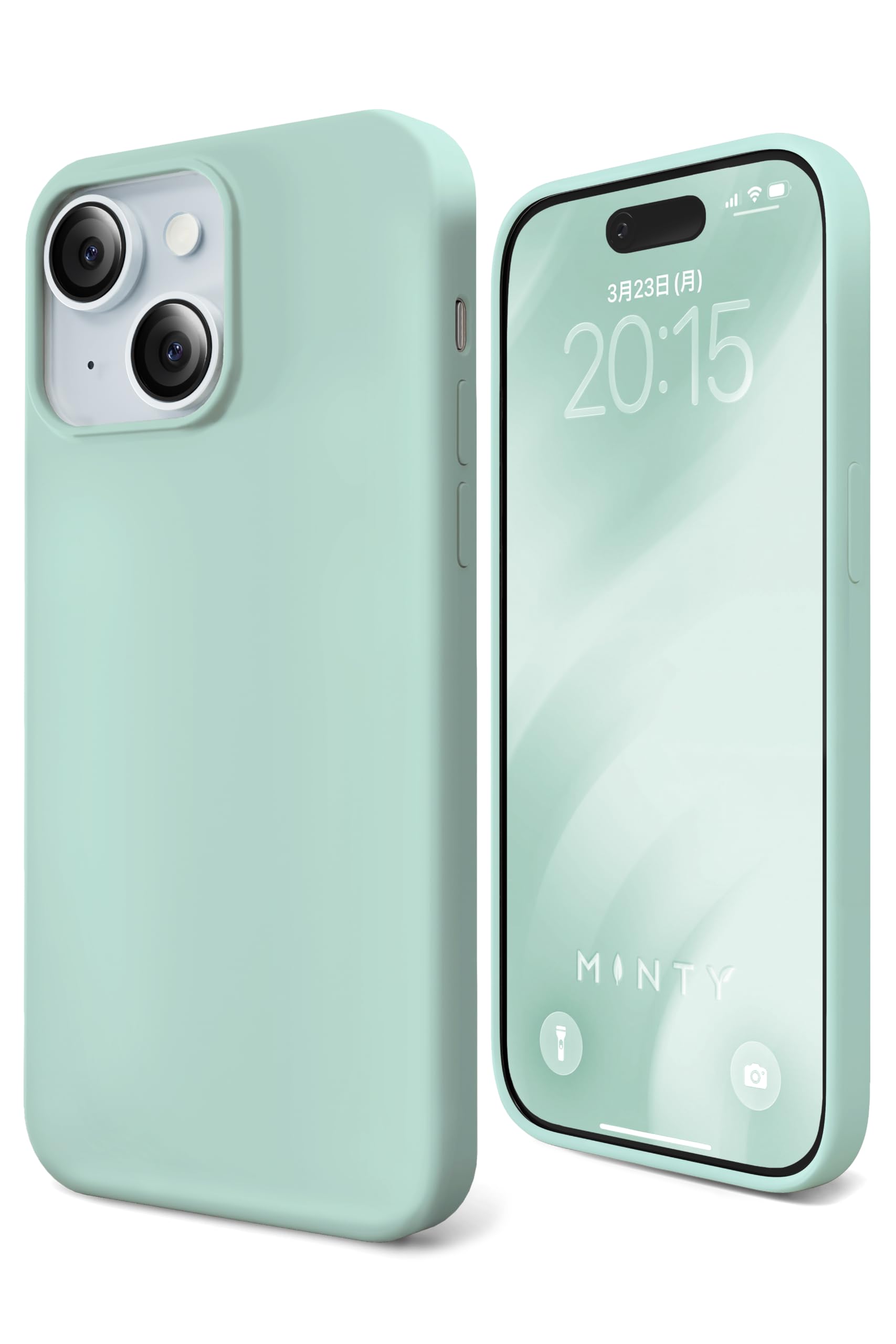 Amazon.co.jp: MINTY iPhone15 用 ケース シリコン 耐衝撃 指紋防止