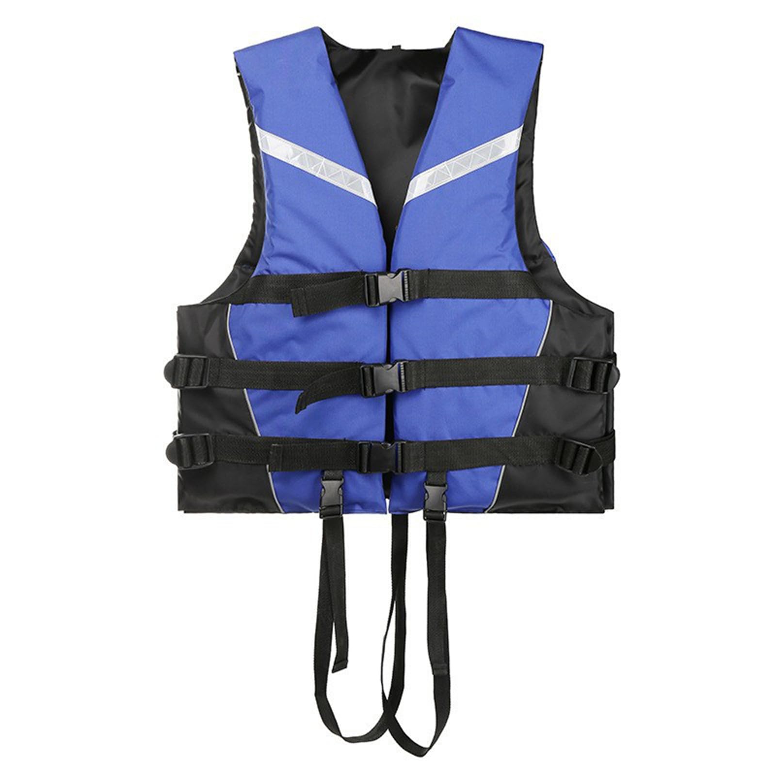 Swim Vest Unisex Swim Jackets with Safety Strap and Whistle Reflective Strips Waterproof Waistcoat Gilet Swimsuit for Summer Kayaking Beach Pool Play Snorkeling Holiday