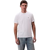 Calvin Klein Uomo T-Shirt Maniche Corte Badge Jersey Classic Tee in Cotone