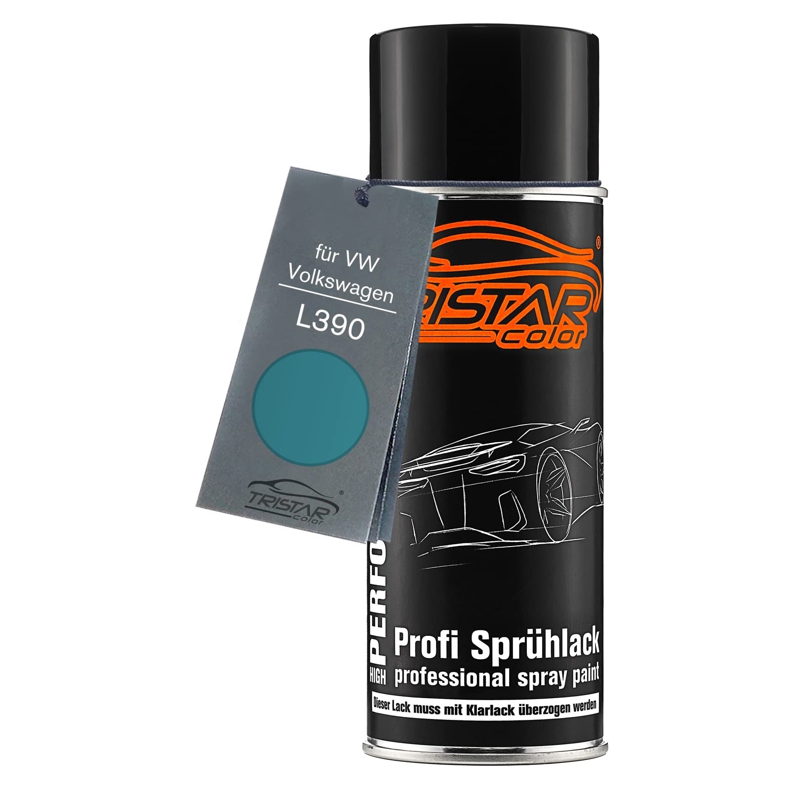 TRISTARcolor Car paint Spray can for VW/Volkswagen L390 Golfblau Base coat spray can 400ml