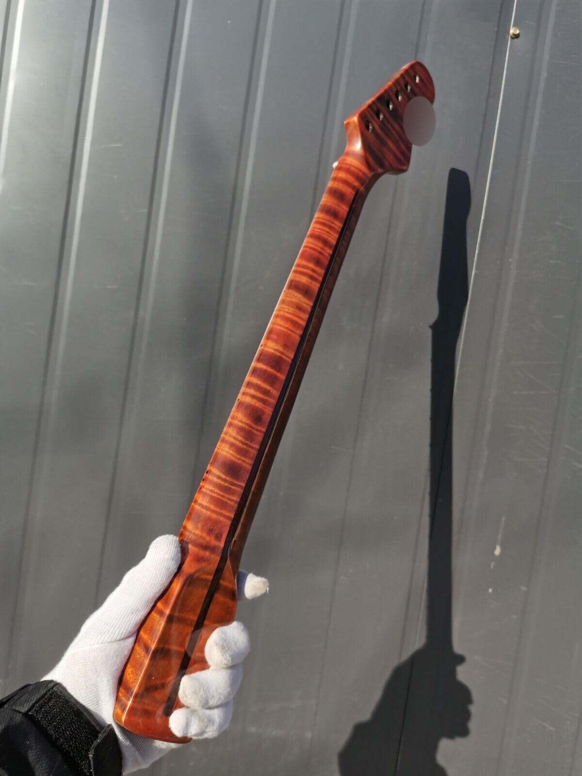 Tijger Vlam Esdoorn Gitaar Hals 21 Fret 25.5 Parel Dot Inlay DIY Gitaar Deel vervanging