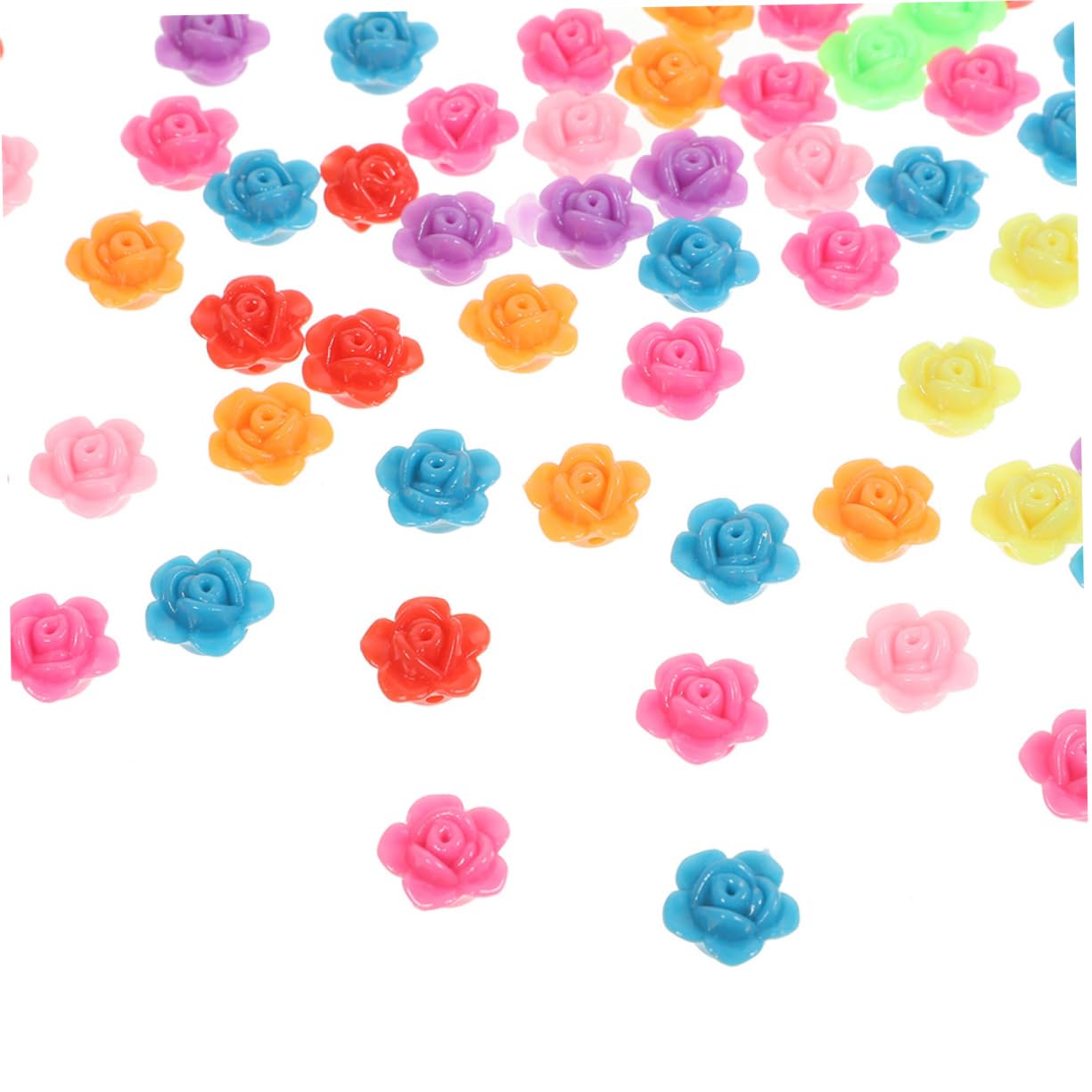 SHINEOFI 5 Ensembles Perles De Rose Simulées Pierres Précieuses Autocollantes Nombres Populaire Goujons Perles De Cheveux Stickers Scintillant Gemmes Rouges Strass Or Résine 200 Pièces X 5
