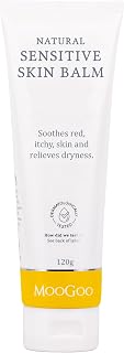 MooGoo Natural Sensitive Skin Balm - Relief for Dry, Itchy Skin with Soothing Ingredients. Also Suitable for Babies & Adults prone to Eczema, Dermatitis & Psoriasis, 120g / 4.2oz.