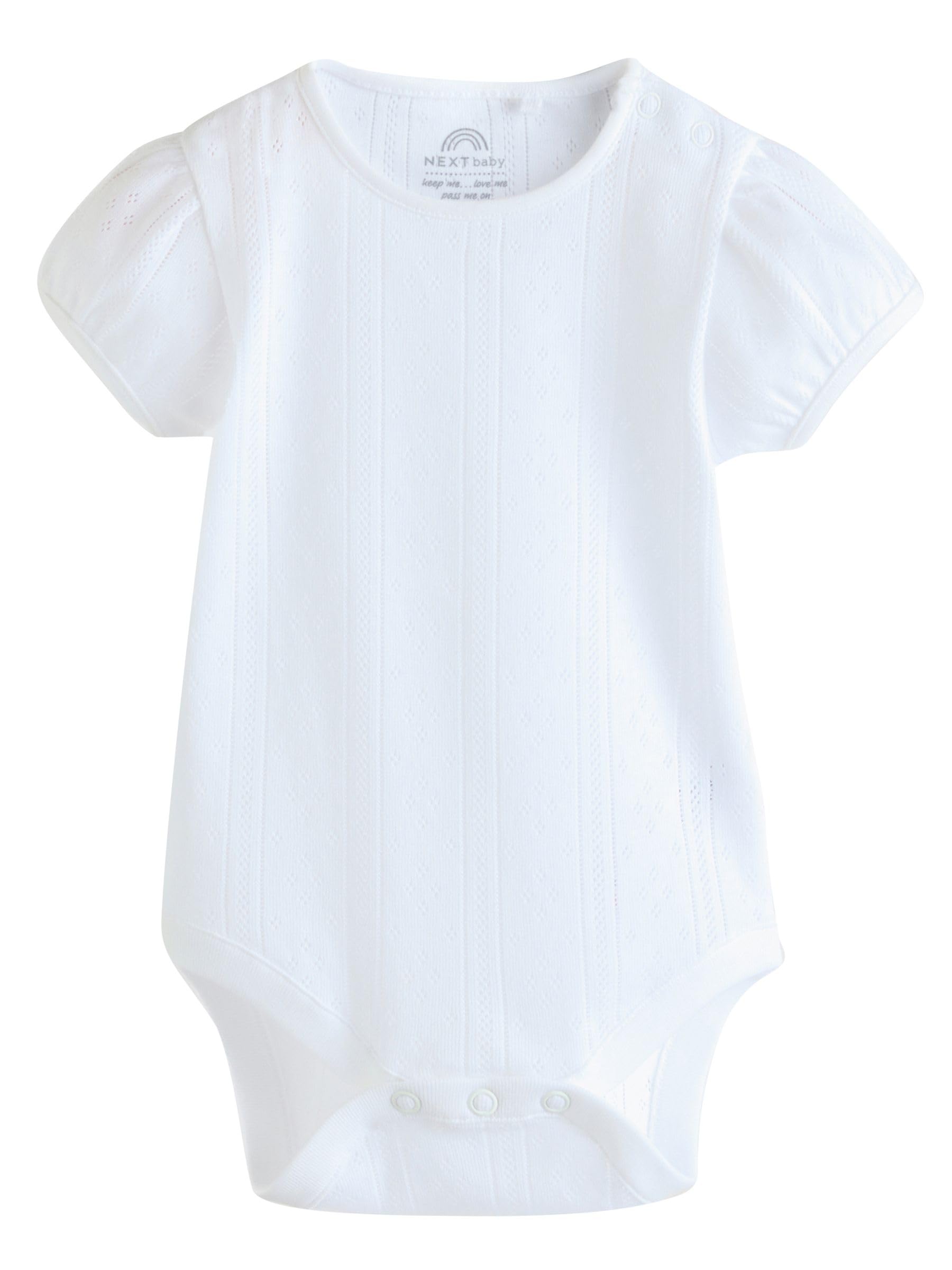 NEXT Unisex Bambino Confezione da 5 body a manica corta traforati per neonati