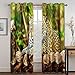 Produktbild SWZHL Vorhänge Blickdicht Suspension Schwere Verdunkelungsvorhang Thermovorhang Damast Optik Zelt Leopard Wohnzimmer Fenster Dekoration-150cmx166cm