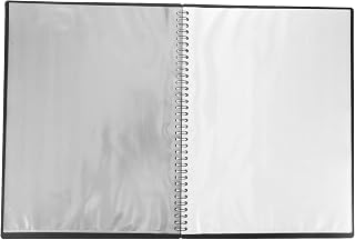 Alipis A4 Size Music Folder Binder with 20 Black Plastic Sleeves, Multi-Layer Sheet Music Storage for Musicians and Band, Flat File Folder for Piano Scores and Marching Band Use