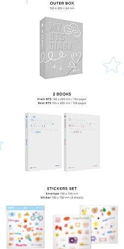 Miniatura 3 de My BTS Diary - Comprender verdaderamente los mensajes coreanos de BTS, mercancía oficial de BTS, paquete de libro conceptual de BTS Journal, aprende