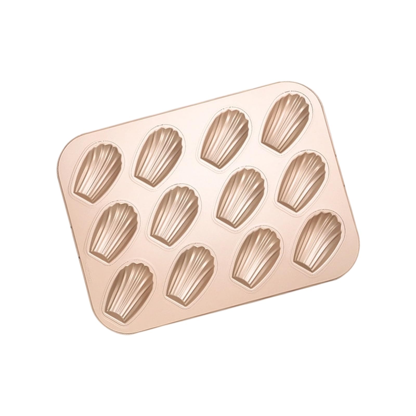 MALSSE 6/12 Cavity Shell Shape Madeleine Cake Pan Dessert Mold for Quick Baking Carbon Steel Nonstick Easy Cleaning Design Cake Baking Pan