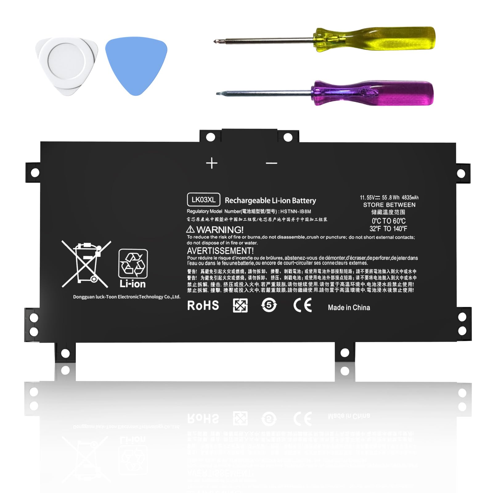 LK03XL l09281-855 916814-855 LKO3XL Laptop Battery Replacement for HP Envy X360 Convertible 15m-cn0012dx 15m-bp1xx 15M-CN0012DX 15-cn0xxx 15M-cn0011dx