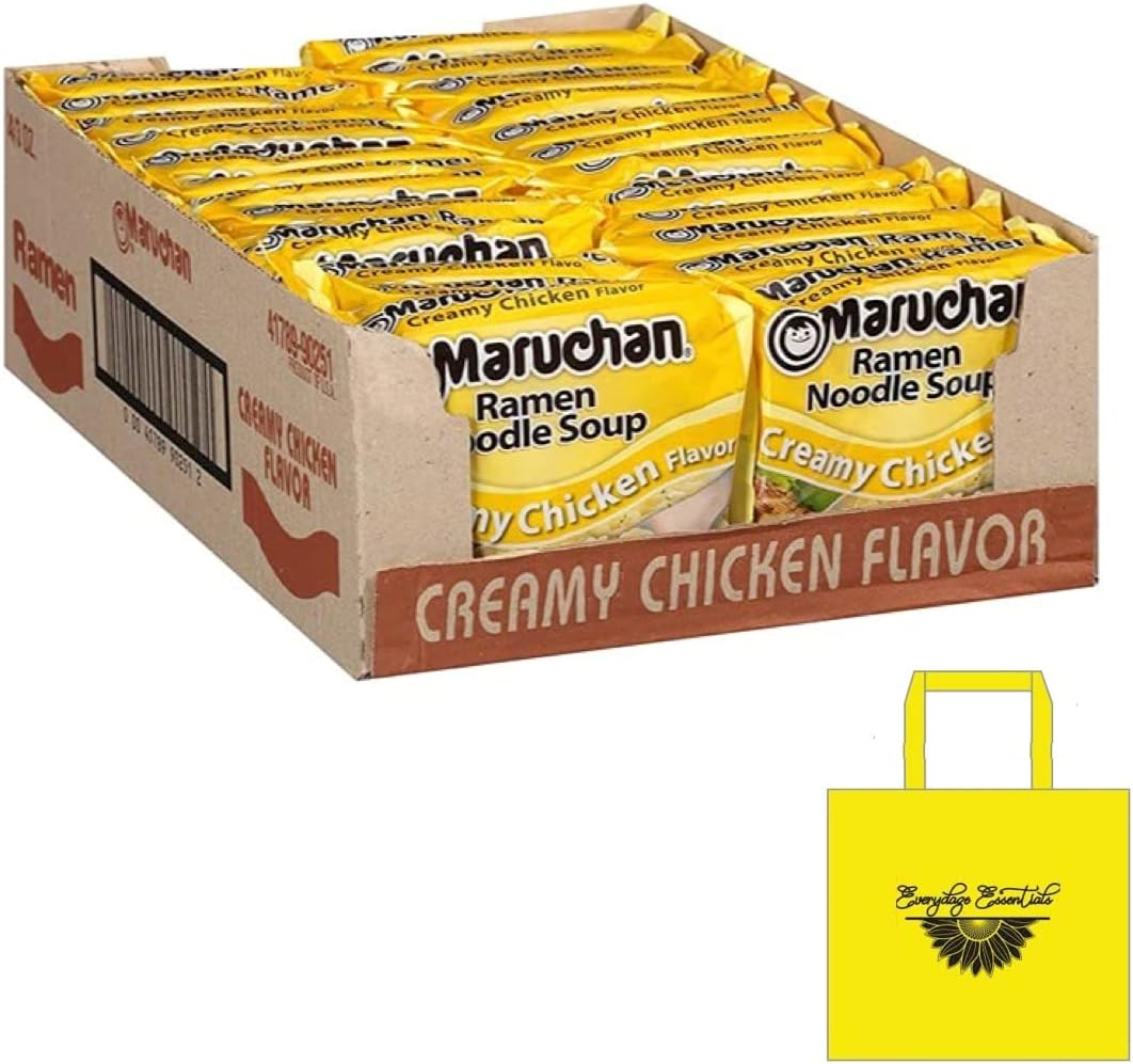 Everydaze Essentials Ramen Creamy Chicken Flavor~Includes Everydaze Essential porte pot and Everydaze Essentials Tote Bag