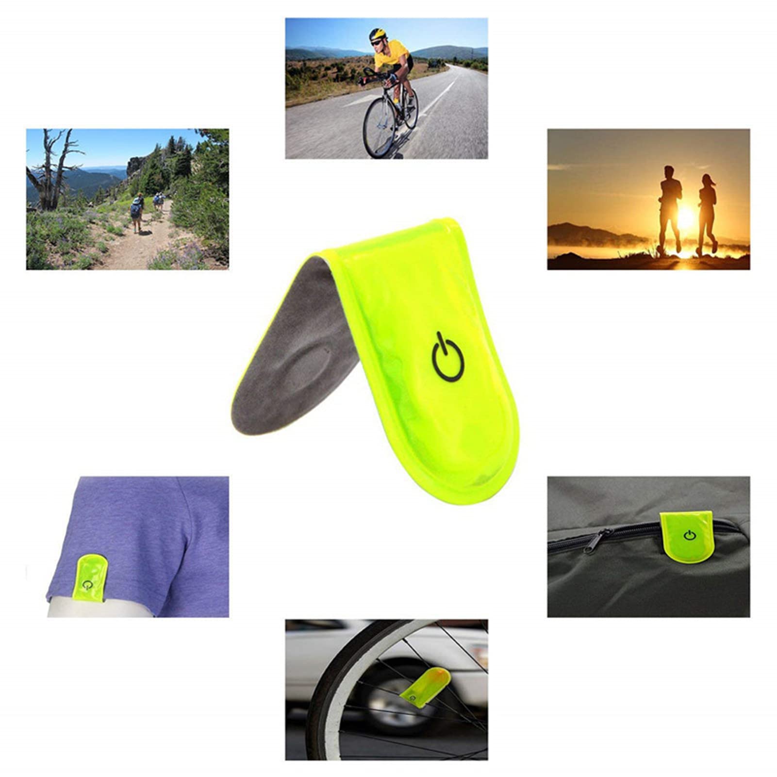 Fascia Riflettente Con Luci LED Per Camminare Di Notte | Ricaricabile USB, 6 Colori E 3 Modalità | Per Corsa, Bici, Cani