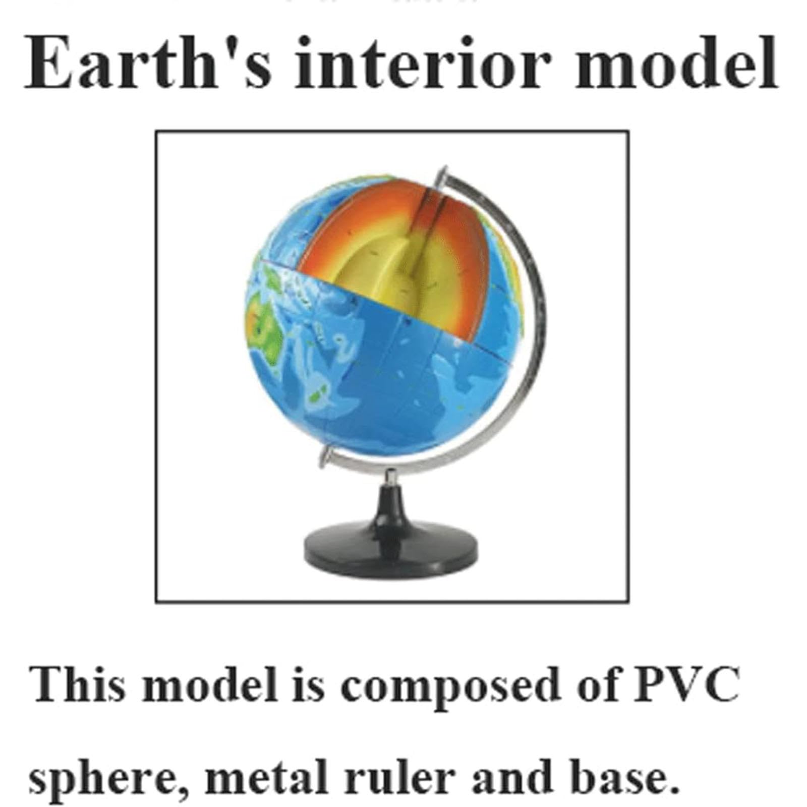 Modello Interno della Terra, Modello di Globo 3D per Studenti delle Scuole Elementari e Medie, Sussidi Didattici per La Geografia