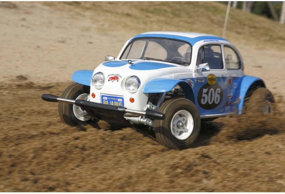 TAMIYA Sand Scorcher 2010 in action on sand