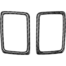 Air Condition Outlet Vent Trim Cover Frame for Toyota Corolla 09-13 Dashboard Interior Air Outlet Vent Frame Trim Sticker Carbon Fiber Black 1 Pair