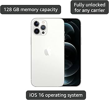 Amazon.com: Apple iPhone 12 Pro Max 5G, US Version, 128GB, Silver Amazon.com: Apple iPhone 12 Pro Max 5G, US Version, 128GB, Silver