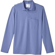 Silverts Mens Adaptive Open Back Polo Shirt, Assisted Dressing Top