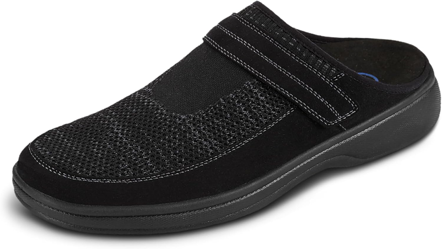 Orthofeet Men's Orthopedic Hudson Adjustable Stretch Slip-On Slipper