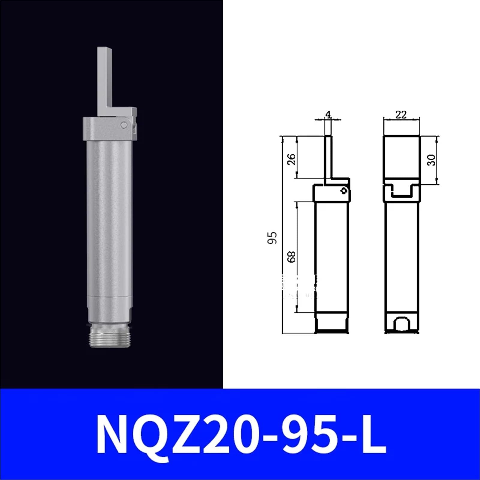 Accesorios for manipulador NFO20-95L, pinza de dedo de aire con lo mejor for Air Glamp, 4 Uds.
