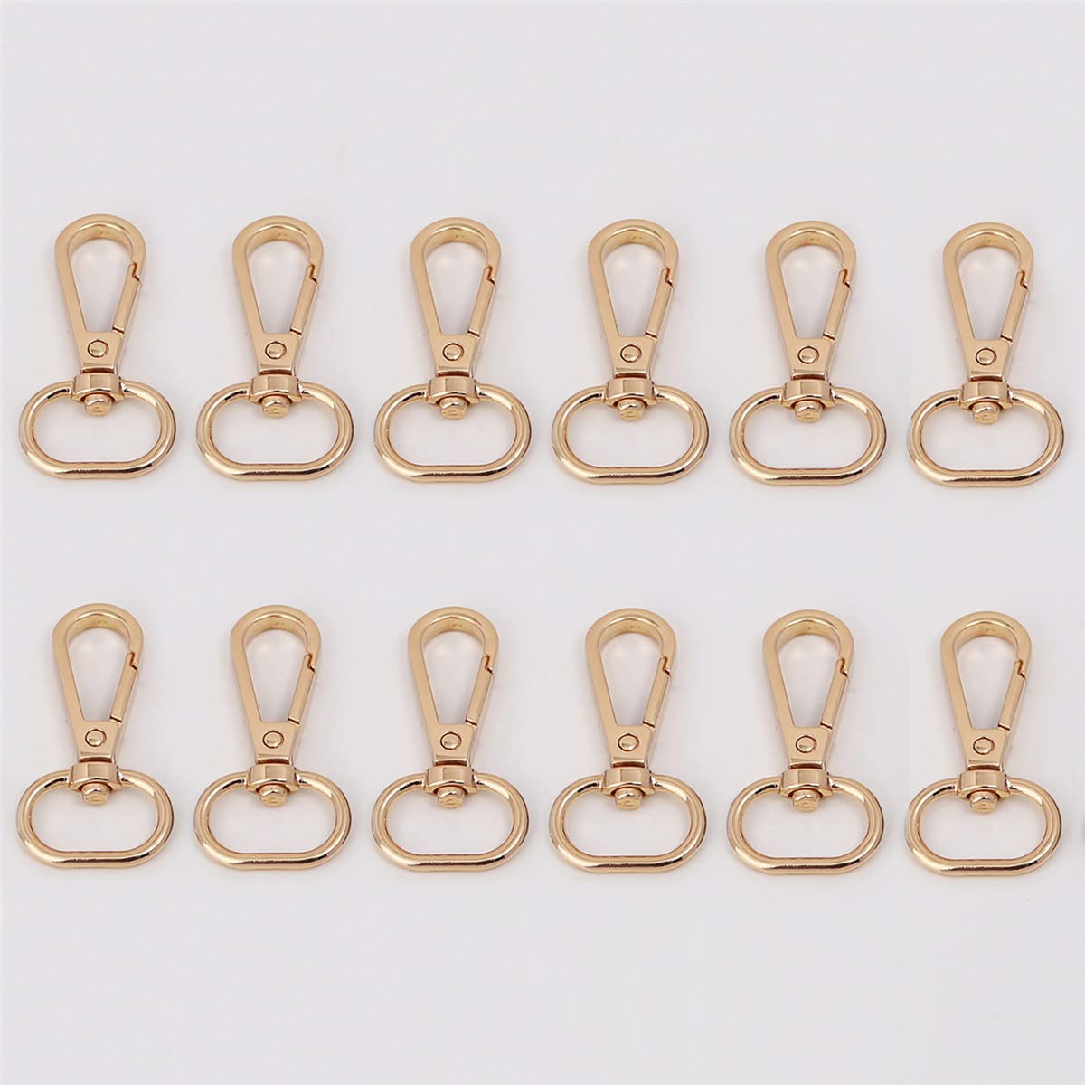 30 cierres giratorios con llaveros, cierres giratorios, ganchos para llavero, gancho de clip de metal, anillos para manualidades, fabricación de joyas, bolsos de bricolaje