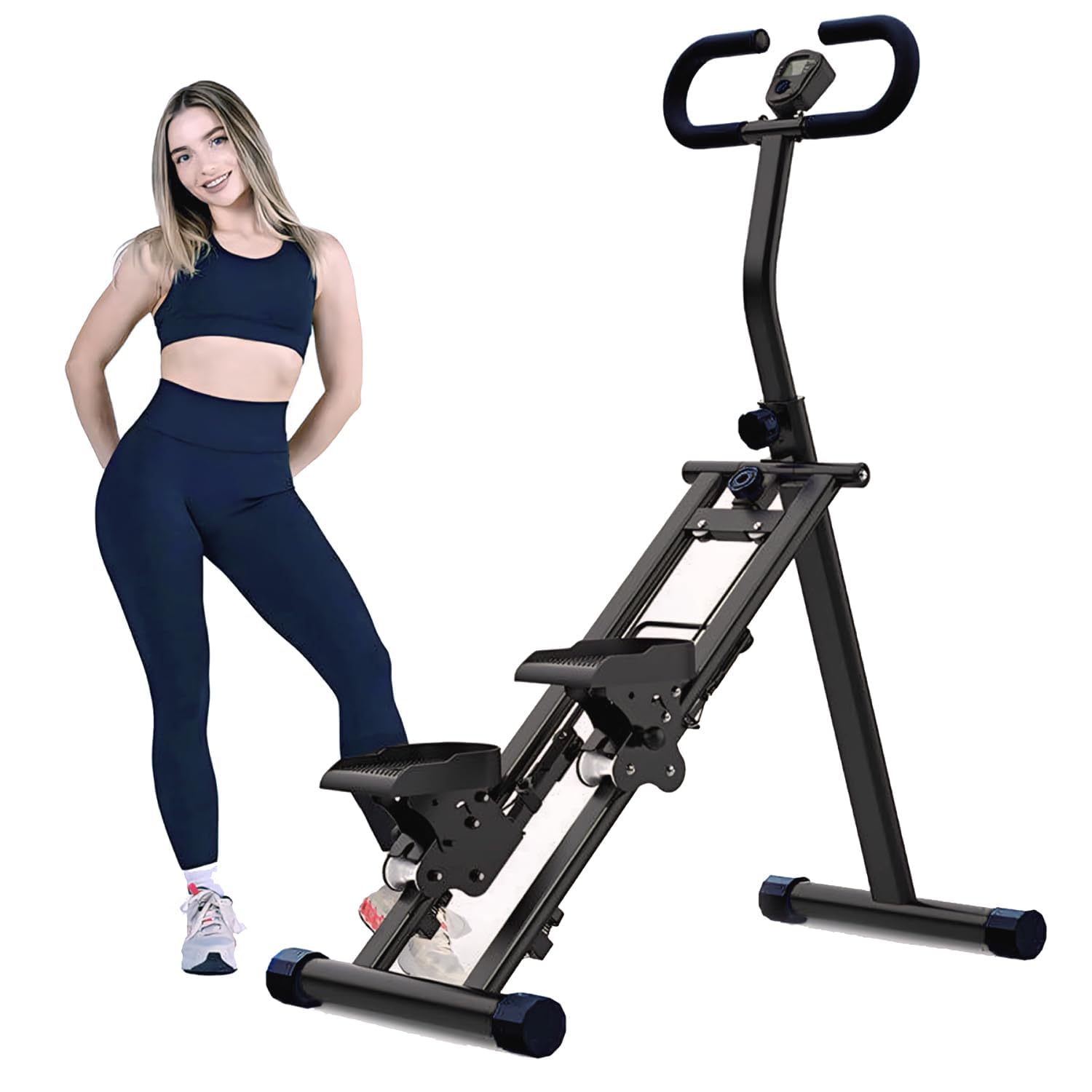 Vertical Climber Stair Stepper for Home Workout | Cardio & Strength Training Machine | Heavy-Duty Triangular Steel Frame | Smooth & Quiet Motion | LCD Display-image-42