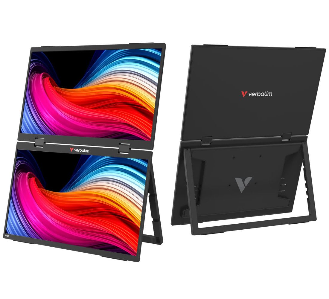 Verbatim 15.6型フルHDモバイルモニター IPSパネル スピーカー付 Verbatim Japan MM156VB5 15.6型フルHDモバイルモニター IPSパネル採用