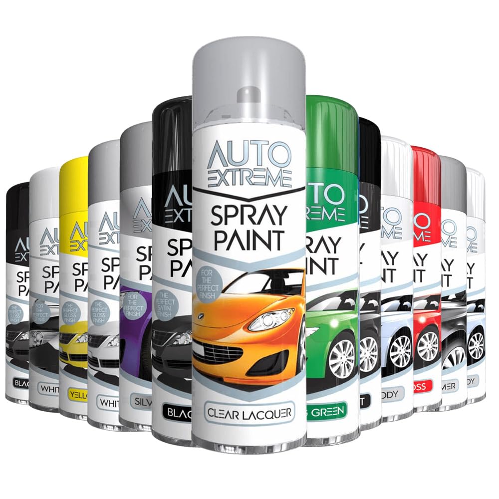 AlezyB - 1 x Auto Extreme Clear Lacquer Spray Paint 250ml Professional Quality, Perfect Finish Multipurpose Aerosol for Cars, Bikes,Vans, Metal, Wood