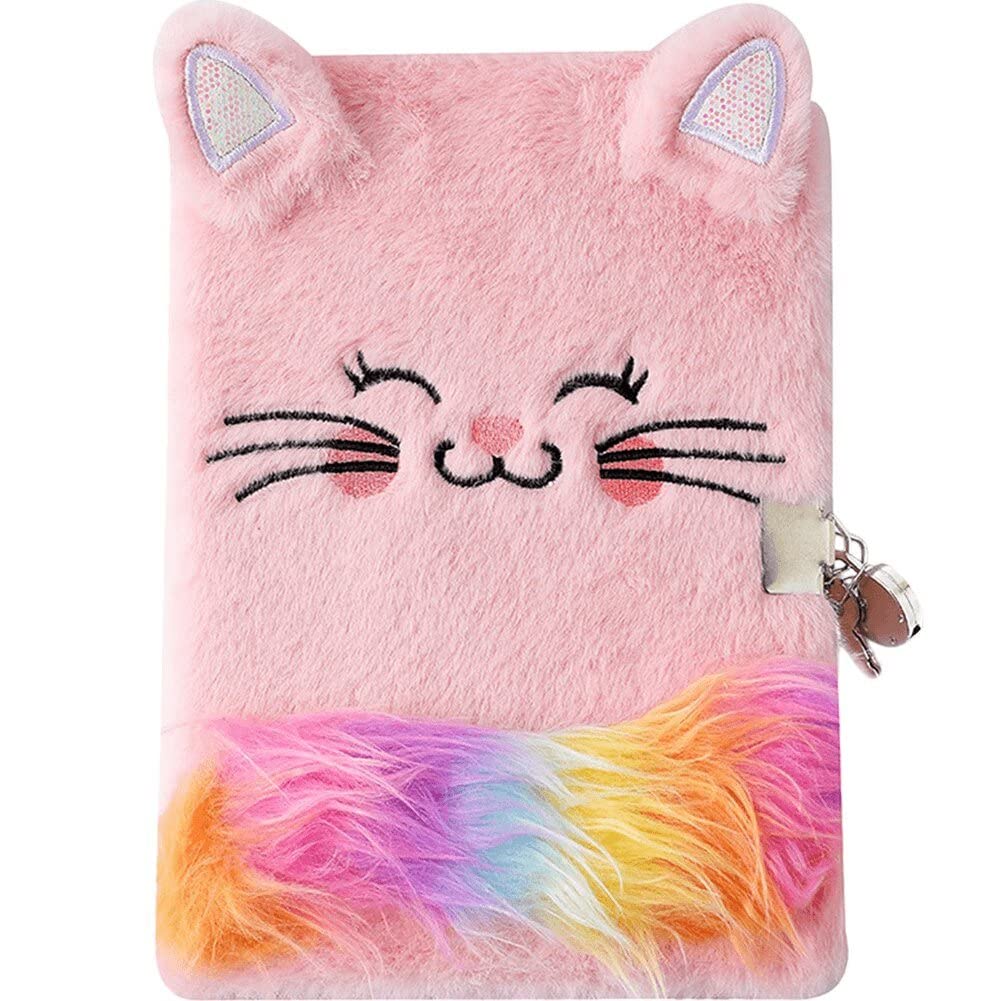 Cahier moelleux animal au pelage doux, un bloc-notes mignon secret unique pour le dessin