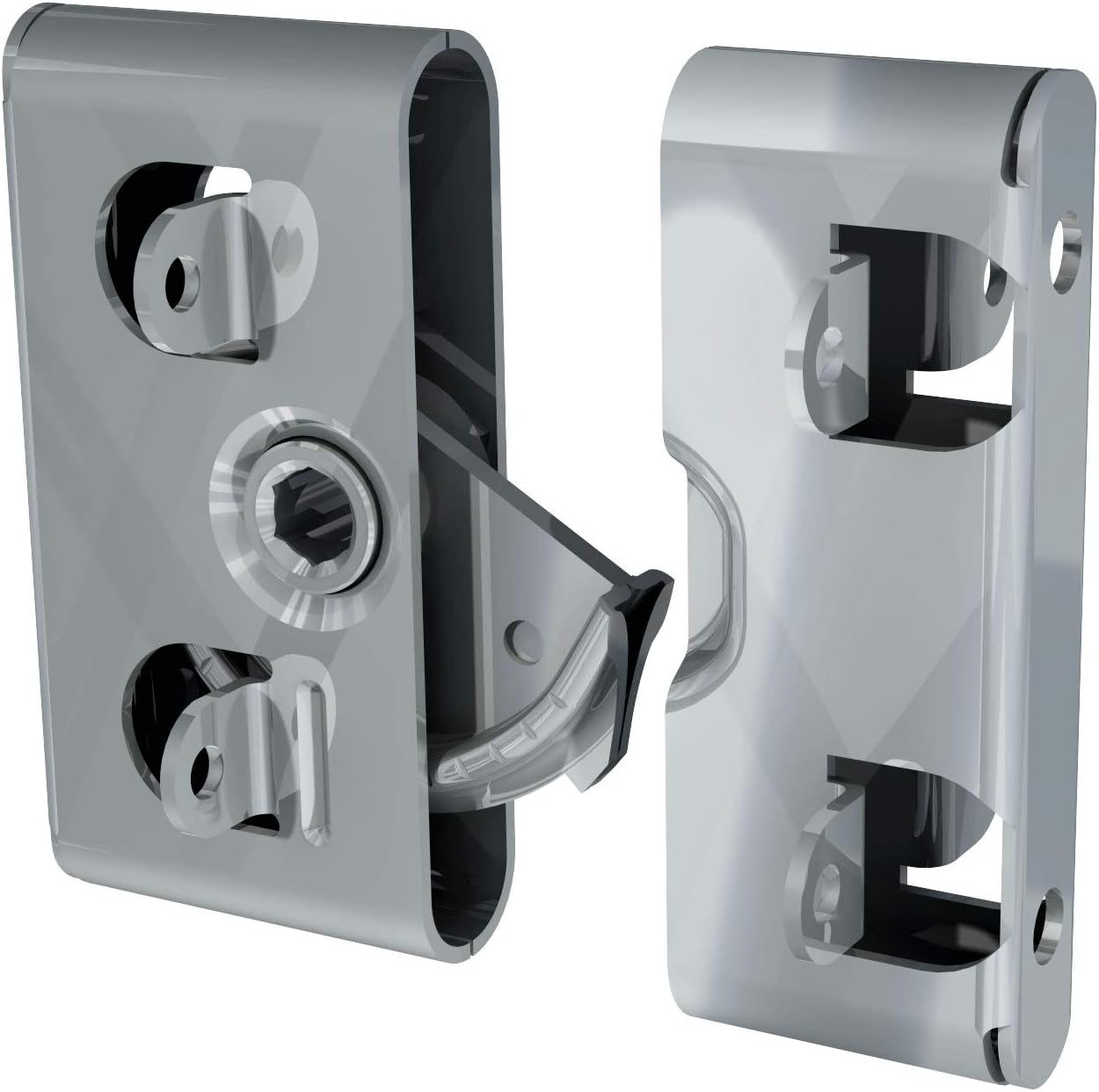Southco Heavy Duty Roto Lock Kit - Concealed Panel Fastening Draw Latch Coffin Lock Shallow Tab - R2-0257-02 & R2-0259-02