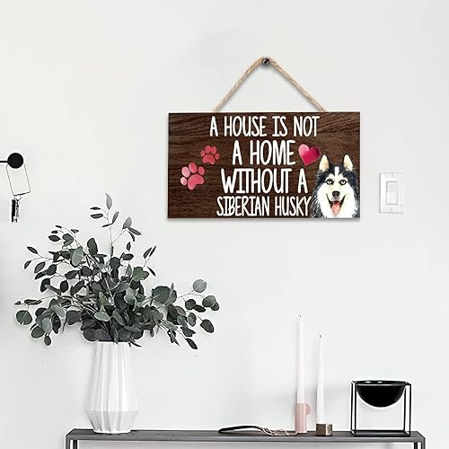 Vista 20 de Welcome Sign for Front Door A House is Not A Home Without A American Bully Dog Sign Door Decoration Pink Love Hearts Solid Wood Sign Hanging Sign