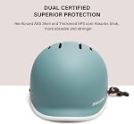 Bike Helmet for Adult, Adjustable Bicycle Helmet for Men & Women CPSC Certified Cycle Helmet for Commuter Cycling Skating Scooter Size 56-61cm