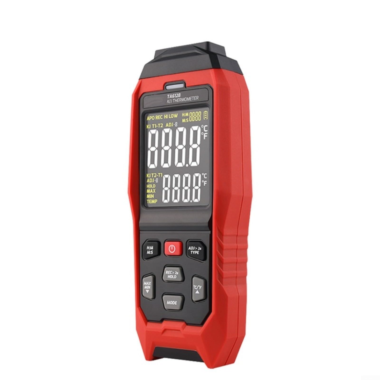 TA612B Digitales Dual-Kanal Thermometer | TA612B Digitales Dual-Kanal Thermometer für Industrie und Labor, VA Farbdisplay mit Alarmfunktion, Speicher