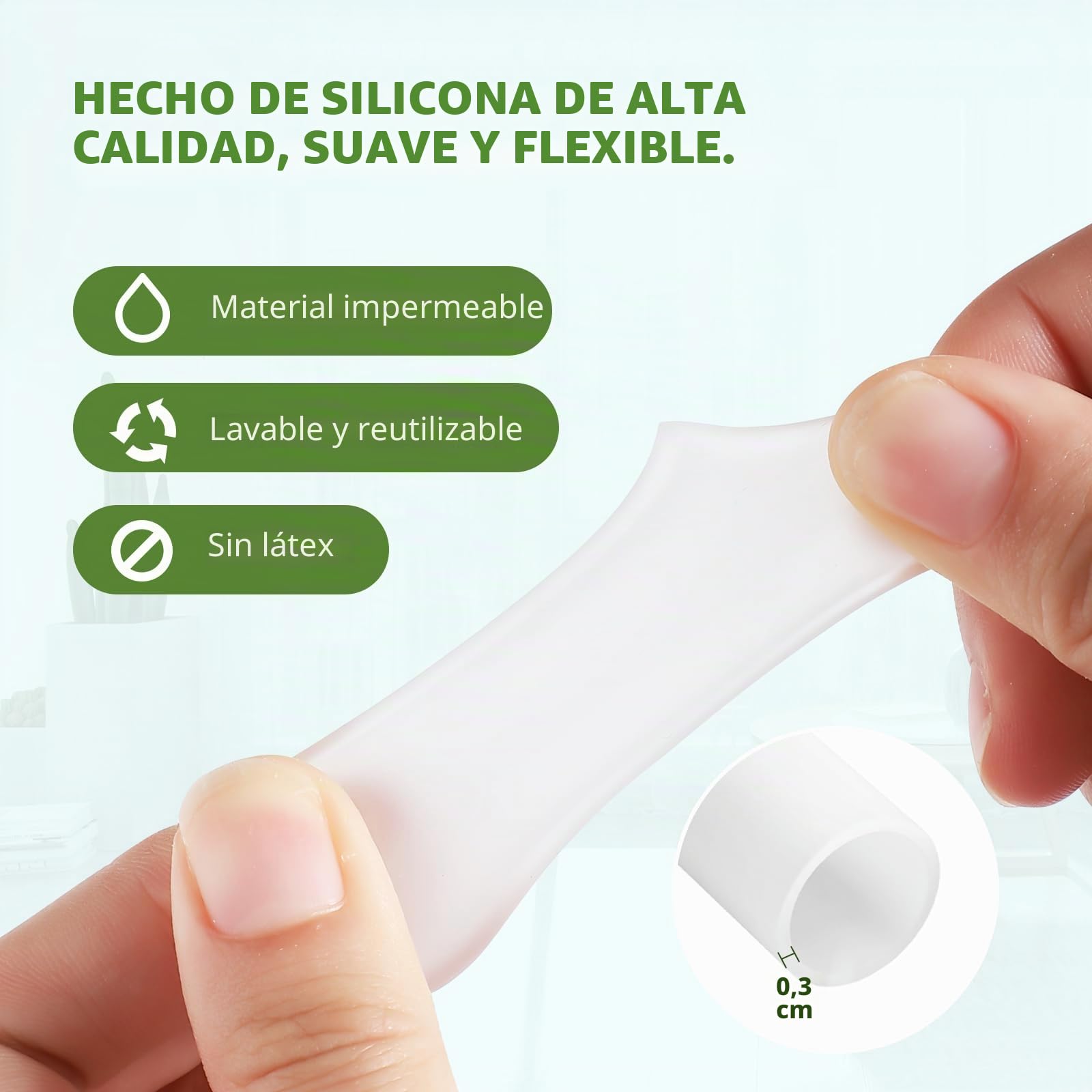 Bukihome Paquete de 12 protectores de gel con infusión de extracto de aloe vera, protectores de dedos grandes para callos, ampollas, uñas encarnadas, callos, cojines de dedos para aliviar el dolor…
